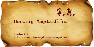 Herczig Magdaléna névjegykártya
